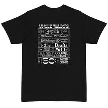 Load image into Gallery viewer, Uncle Waldo's The One & Only WITH DRINK SPECIALS Men's Short Sleeve T-Shirt - Gildan 2000