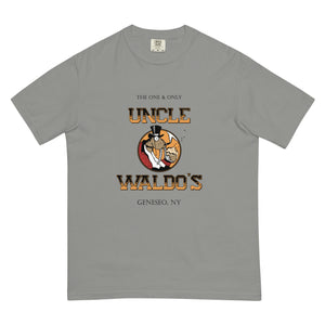Uncle Waldo's The One & Only WITH DRINK SPECIALS Short Sleeve T-Shirt - Garment-Dyed Heavyweight T-Shirt