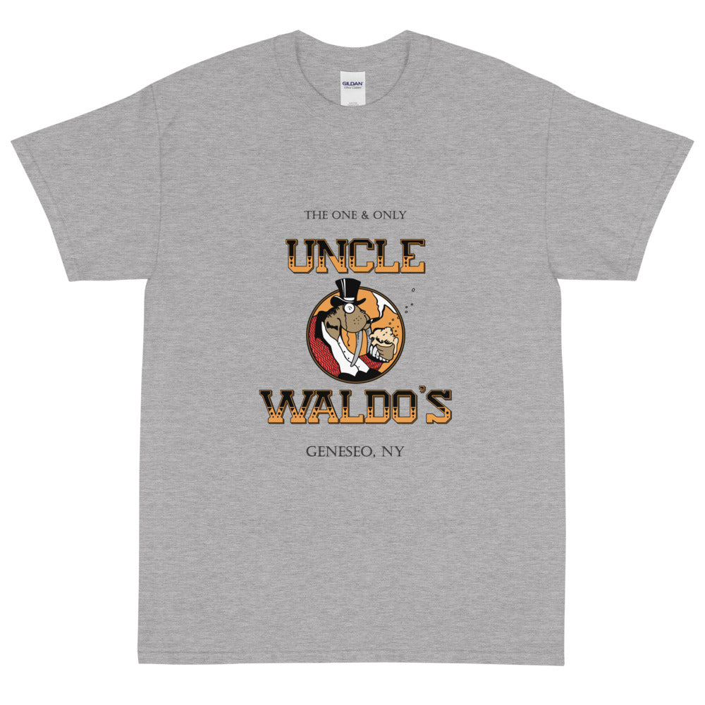 Uncle Waldo's The One & Only WITH DRINK SPECIALS Men's Short Sleeve T-Shirt - Gildan 2000